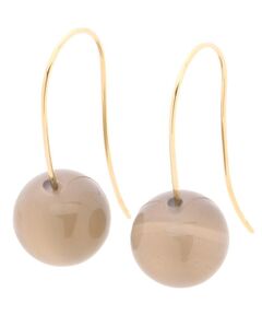 COCOSHNIK / ココシュニック ピアス・イヤリング | カラーボール(グレーアゲート) フックピアス