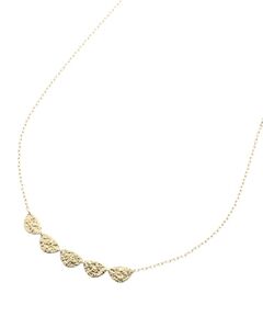 COCOSHNIK / ココシュニック ネックレス・ペンダント・チョーカー | テクスチャープレート変形ペアシェイプ5連ネックレス