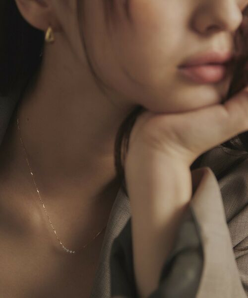 COCOSHNIK / ココシュニック ネックレス・ペンダント・チョーカー | K18ダイヤモンド グラデーション5石 ネックレス | 詳細15