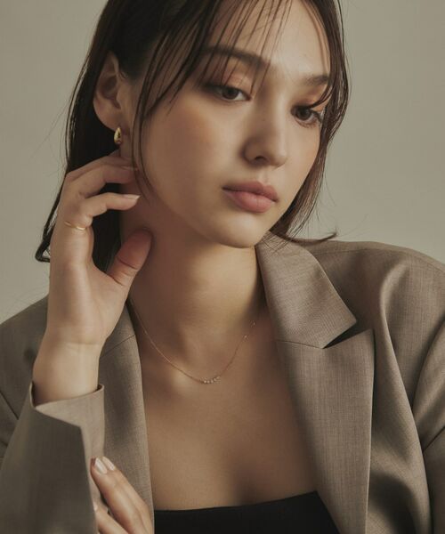 COCOSHNIK / ココシュニック ネックレス・ペンダント・チョーカー | K18ダイヤモンド グラデーション5石 ネックレス | 詳細8