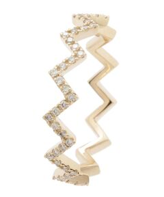 COCOSHNIK / ココシュニック リング | K10ダイヤモンドジオメトリック ハーフエタニティリング