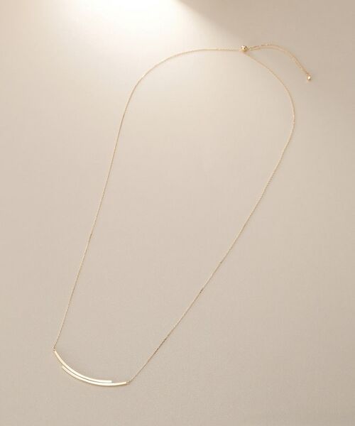 COCOSHNIK / ココシュニック ネックレス・ペンダント・チョーカー | K10スライドチェーン オーバーラップ ネックレス | 詳細14
