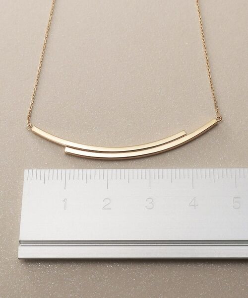 COCOSHNIK / ココシュニック ネックレス・ペンダント・チョーカー | K10スライドチェーン オーバーラップ ネックレス | 詳細16