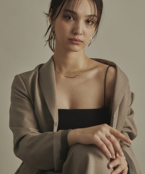 COCOSHNIK / ココシュニック ネックレス・ペンダント・チョーカー | K10スライドチェーン オーバーラップ ネックレス | 詳細18