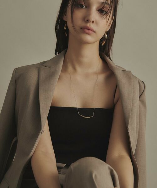 COCOSHNIK / ココシュニック ネックレス・ペンダント・チョーカー | K10スライドチェーン オーバーラップ ネックレス | 詳細19