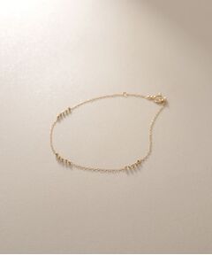 COCOSHNIK / ココシュニック ブレスレット・バングル | K18カットビーズ連続 ステーションブレスレット