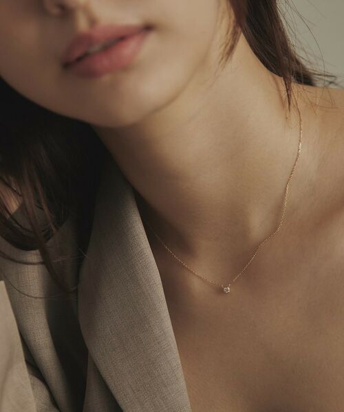 COCOSHNIK / ココシュニック ネックレス・ペンダント・チョーカー | K18ダイヤモンド爪留ネックレス大 | 詳細9