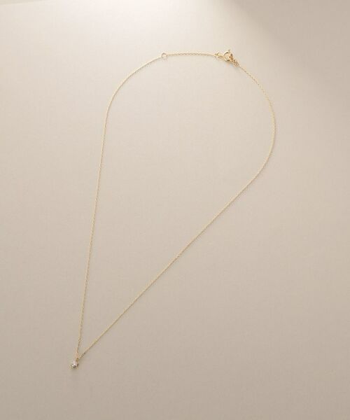 COCOSHNIK / ココシュニック ネックレス・ペンダント・チョーカー | K18ダイヤモンド 6本爪 ネックレス（小） | 詳細10