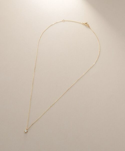 COCOSHNIK / ココシュニック ネックレス・ペンダント・チョーカー | K18ダイヤモンド 6本爪 ネックレス（大） | 詳細10