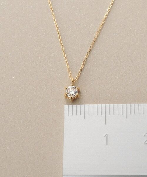 COCOSHNIK / ココシュニック ネックレス・ペンダント・チョーカー | K18ダイヤモンド 6本爪 ネックレス（大） | 詳細11
