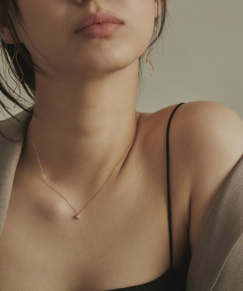 COCOSHNIK / ココシュニック ネックレス・ペンダント・チョーカー | K18ダイヤモンド 6本爪 ネックレス（大） | 詳細14
