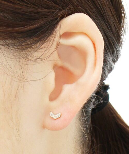 ダイヤモンド パヴェv字 フックピアス ピアス イヤリング Cocoshnik ココシュニック ファッション通販 タカシマヤファッションスクエア