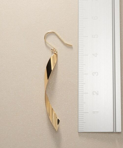 COCOSHNIK / ココシュニック ピアス・イヤリング | K10平板ひねり フックピアス | 詳細11
