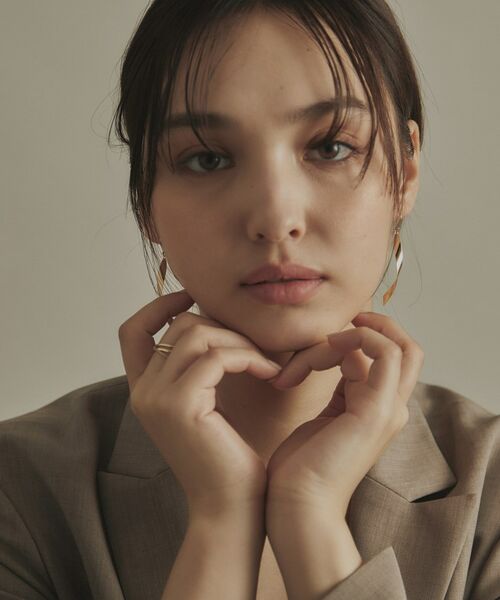 COCOSHNIK / ココシュニック ピアス・イヤリング | K10平板ひねり フックピアス | 詳細15