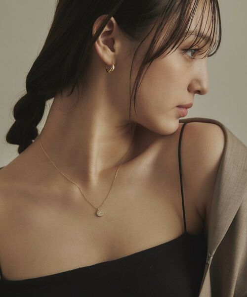 COCOSHNIK / ココシュニック ネックレス・ペンダント・チョーカー | K18ダイヤモンド ランダムパヴェ ラウンドネックレス | 詳細8