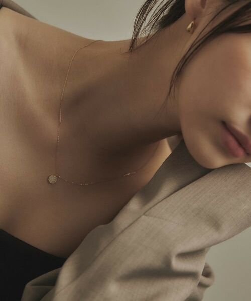 COCOSHNIK / ココシュニック ネックレス・ペンダント・チョーカー | K18ダイヤモンド ランダムパヴェ ラウンドネックレス | 詳細9