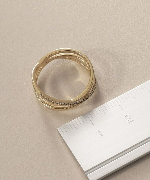 COCOSHNIK / ココシュニック リング | K10ダイヤモンド Xリング | 詳細17