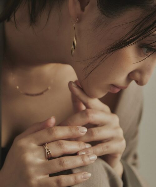 COCOSHNIK / ココシュニック リング | K10ダイヤモンド Xリング | 詳細20