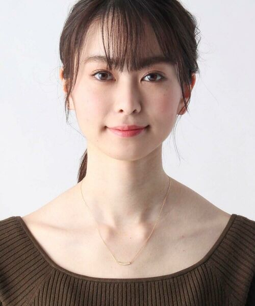 COCOSHNIK / ココシュニック ネックレス・ペンダント・チョーカー | K18ダイヤモンド 丸玉アーチ ネックレス | 詳細4