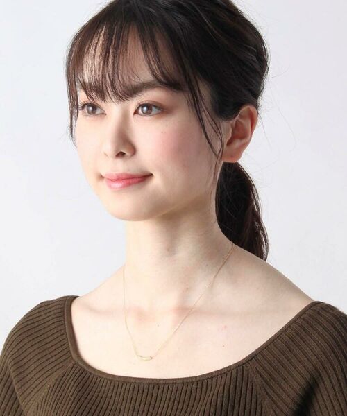 COCOSHNIK / ココシュニック ネックレス・ペンダント・チョーカー | K18ダイヤモンド 丸玉アーチ ネックレス | 詳細5