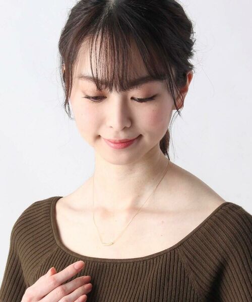 COCOSHNIK / ココシュニック ネックレス・ペンダント・チョーカー | K18ダイヤモンド 丸玉アーチ ネックレス | 詳細6