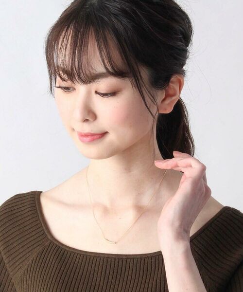 COCOSHNIK / ココシュニック ネックレス・ペンダント・チョーカー | K18ダイヤモンド 丸玉アーチ ネックレス | 詳細8