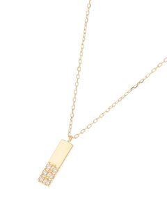 COCOSHNIK / ココシュニック ネックレス・ペンダント・チョーカー | K18ダイヤモンド　ジオメモチーフ長角　ネックレス