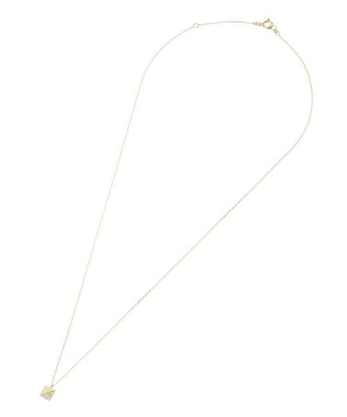 COCOSHNIK / ココシュニック ネックレス・ペンダント・チョーカー | K18ダイヤモンド ジオメモチーフ四角 ネックレス | 詳細2