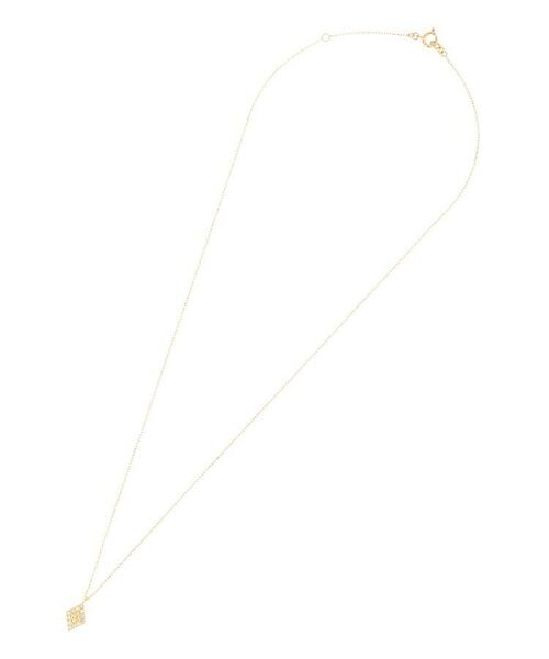 COCOSHNIK / ココシュニック ネックレス・ペンダント・チョーカー | K18ダイヤモンド パヴェひし形 ネックレス大 | 詳細2