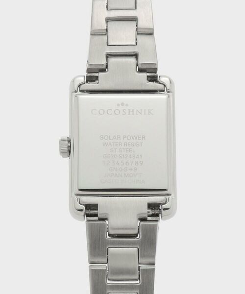 COCOSHNIK / ココシュニック 腕時計 | SSスクエアメタルバンド ウォッチ（シルバー旭光ダイヤモンド） | 詳細6