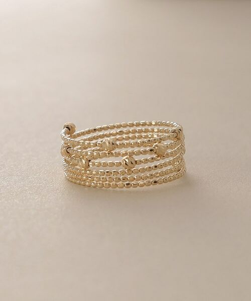 COCOSHNIK / ココシュニック リング | K18ハニーカットボール 形状記憶リング | 詳細13