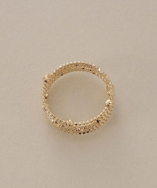 COCOSHNIK / ココシュニック リング | K18ハニーカットボール 形状記憶リング | 詳細14