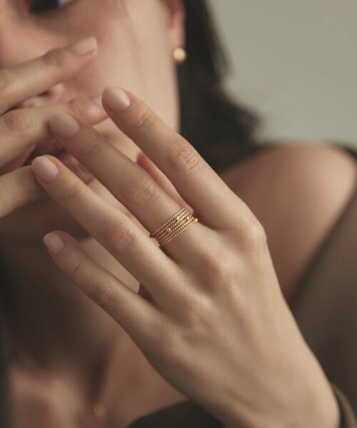 COCOSHNIK / ココシュニック リング | K18ハニーカットボール 形状記憶リング | 詳細16