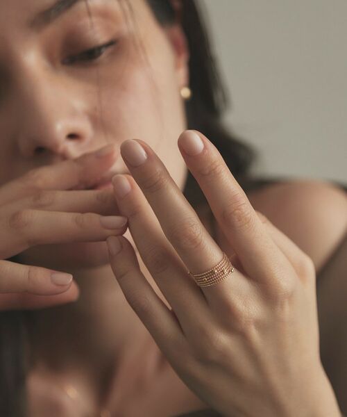 COCOSHNIK / ココシュニック リング | K18ハニーカットボール 形状記憶リング | 詳細17