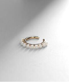 COCOSHNIK / ココシュニック ピアス・イヤリング | K10パール連続 イヤーカフ