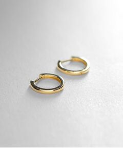 COCOSHNIK / ココシュニック ピアス・イヤリング | K18平甲中折れ フープピアス