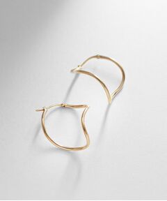 COCOSHNIK / ココシュニック ピアス・イヤリング | K10中空丸線 S字フープピアス大