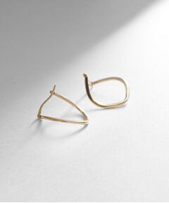 COCOSHNIK / ココシュニック ピアス・イヤリング | K10中空楕円 サークルピアス小