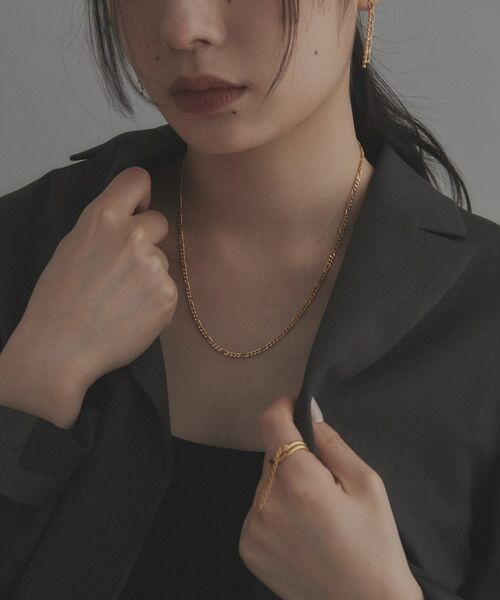 COCOSHNIK / ココシュニック ネックレス・ペンダント・チョーカー | シルバー デザインチェーン フィガロネックレス GP | 詳細18