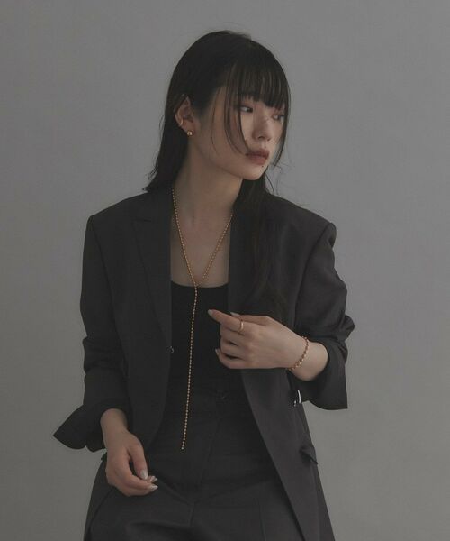 COCOSHNIK / ココシュニック ピアス・イヤリング | シルバー ラインイヤーカフ カーブ GP | 詳細12