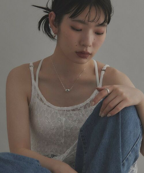 COCOSHNIK / ココシュニック ネックレス・ペンダント・チョーカー | シルバー ニュアンスネック ビーンズ | 詳細14