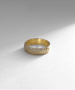 COCOSHNIK / ココシュニック リング | K18ダイヤモンド アラシパヴェ リング太