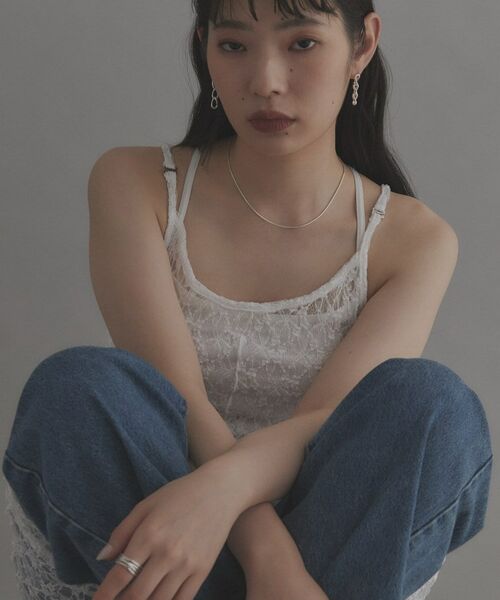 COCOSHNIK / ココシュニック ピアス・イヤリング | シルバー カーブチェーン ストレートピアス | 詳細15