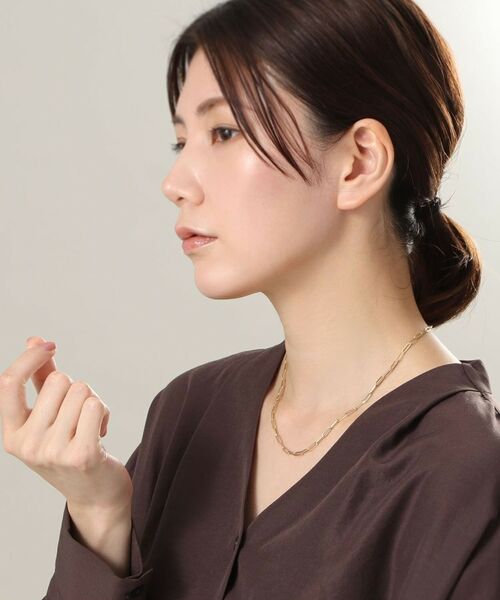 COCOSHNIK / ココシュニック ネックレス・ペンダント・チョーカー | K18中空イタリアングメット ネックレスS | 詳細10