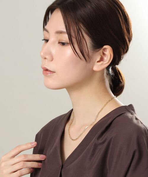 COCOSHNIK / ココシュニック ネックレス・ペンダント・チョーカー | K18中空イタリアングメット ネックレスS | 詳細11