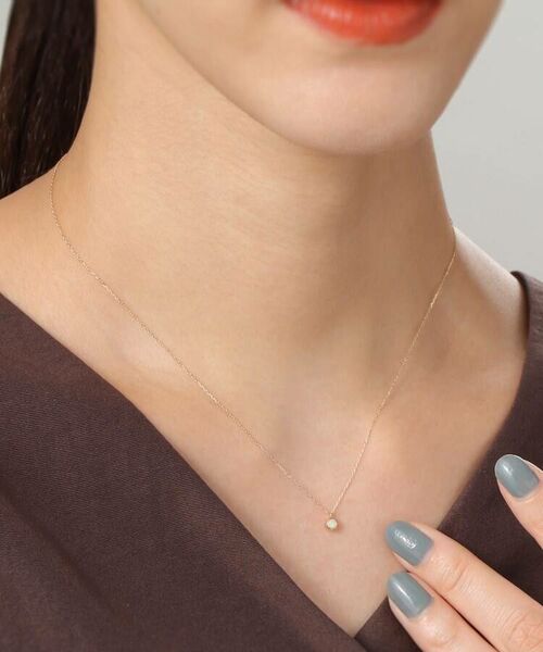 COCOSHNIK / ココシュニック ネックレス・ペンダント・チョーカー | 【WEB限定】K10スピリチュアルストーン（オパール）ネックレス | 詳細9