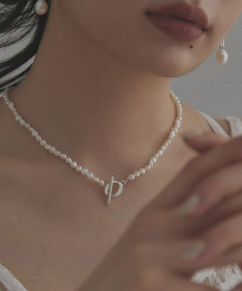 COCOSHNIK / ココシュニック ネックレス・ペンダント・チョーカー | シルバー バロックパール カーブチェーン マンテルネックレス | 詳細19