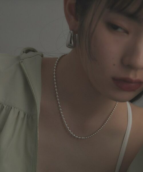 COCOSHNIK / ココシュニック ネックレス・ペンダント・チョーカー | シルバー デザインチェーン ミックスボールネックレス | 詳細13