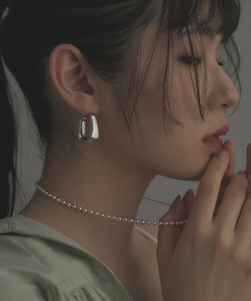 COCOSHNIK / ココシュニック ネックレス・ペンダント・チョーカー | シルバー デザインチェーン ミックスボールネックレス | 詳細14