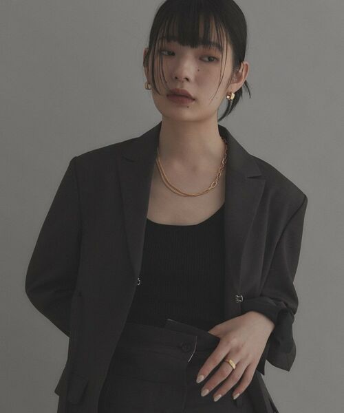 COCOSHNIK / ココシュニック ピアス・イヤリング | シルバー ツイストスクエア ピアス GP | 詳細14